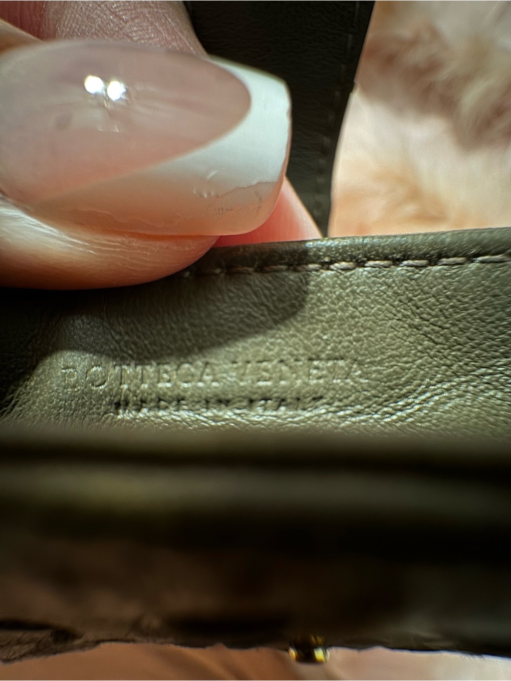 Bottega Veneta Intrecciato Leather Phone Pouch / Wristlet - Chocolate Brown - Picture 3 of 9